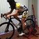 Lucie Oren at her latest bike fit, conducted by Julie Young.