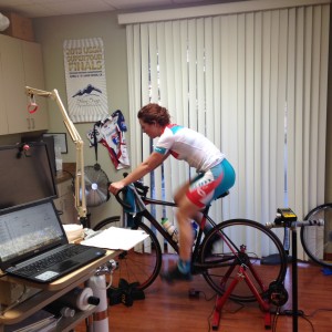 Teal Stetson-Lee learning her lactate threshold levels. 